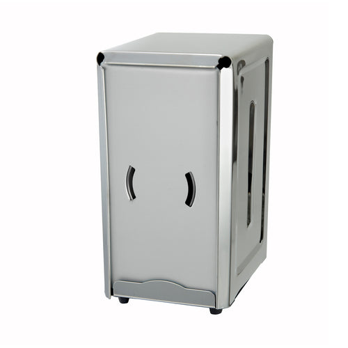 Winco NH-7 Full Size Stainless Steel Napkin Dispenser
