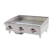 Star-Max 636MF 36" Manual Countertop Gas Griddle w/ 1" Steel Plate | 84,900 BTU