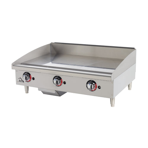Star-Max 636MF 36" Manual Countertop Gas Griddle w/ 1" Steel Plate | 84,900 BTU