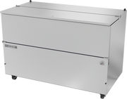 Beverage Air SM58HC-S 58" Stainless Steel Single Sided Cold Wall Milk Cooler | 16 Crate Capacity
