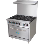 Comstock-Castle R6 36" Gas 6-Burner Range w/ Standard Oven | 210,000 BTU