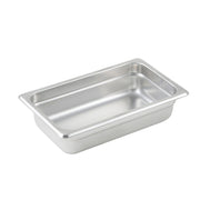 Winco SPJL-402 1/4 Size Stainless Steel Steam Table Pan | 2-1/2" Deep