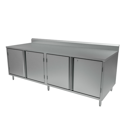 BK Resources CSTR5-36120HL Work Table, Cabinet Base Hinged Doors