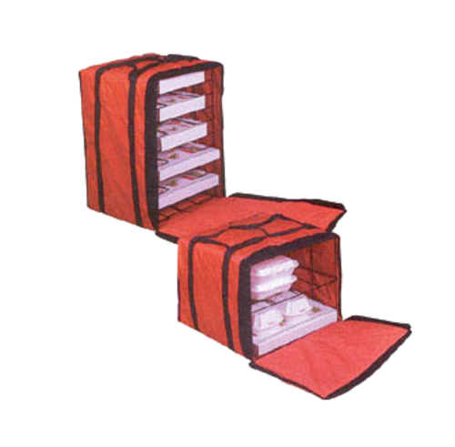 American Metalcraft PB1926 Nylon Pizza Delivery Bag w/ Rack | (10) 19" Pizzas
