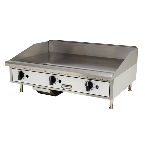 Toastmaster TMGT36 36" Thermostatic Gas Griddle w/ 3/4" Plate | 60,000 BTU