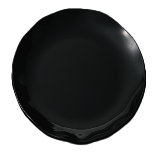 Thunder Group 18" Black Pearl Melamine Plate | Model No. RF1018BW