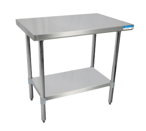 BK Resources SVT-2424 Stainless Steel Work Table | 24" x 24"