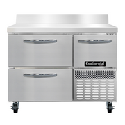Continental Refrigerator FA43NBS-D Freezer Counter, Work Top