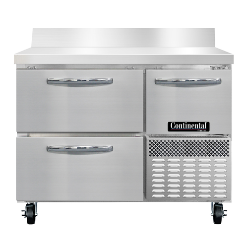 Continental Refrigerator FA43NBS-D Freezer Counter, Work Top