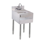 Advance Tabco SL-RS-12-X 12" x 23" Underbar Blender Station w/ Dump Sink & Swing Spout Faucet