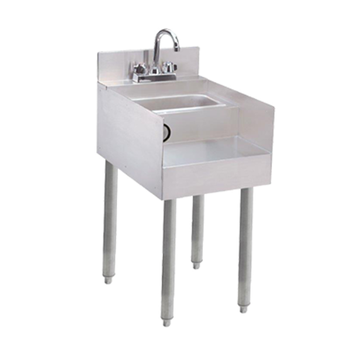 Advance Tabco SL-RS-12-X 12" x 23" Underbar Blender Station w/ Dump Sink & Swing Spout Faucet