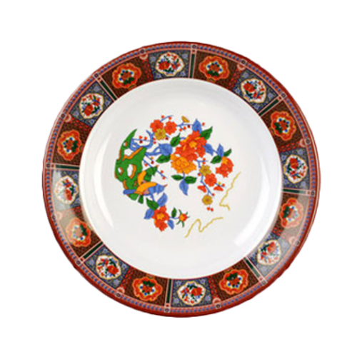 Thunder Group 1110TP 10 3/8" Soup Plate, Peacock 12 oz. | Case of 12