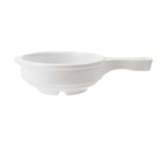 G.E.T. HSB-112-W Bake & Brew 5-1/4" 12 oz. White Melamine Soup Bowl w/ Handle | Case of 24