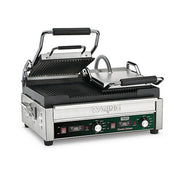 Waring WPG300T 17" Dual Cast Iron Grooved Sandwich Grill w/Timer