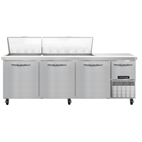 Continental Refrigerator RA93N30M Refrigerated Counter, Mega Top Sandwich / Salad Unit