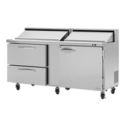 Turbo Air PST-72-D2R(L)-N Sandwich / Salad Prep Table