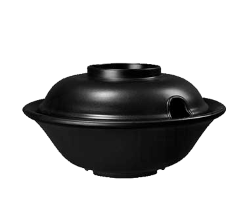 G.E.T. B-720-BK Fuji 7" 16 oz. Red and Black Melamine Bowl | Case of 24