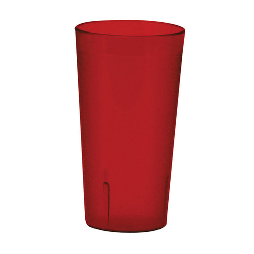 Winco PTP-20R 20 oz. Red Pebbled Tumbler | Case of 12