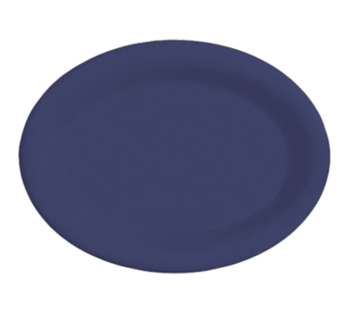 G.E.T. OP-950-DM Diamond Mardi Gras 9-3/4 x 7-1/4" Oval Melamine Platter | Case of 24