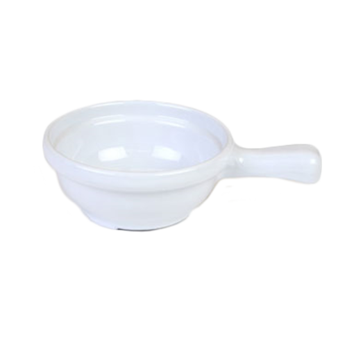 Thunder Group CR305W 4 1/4" X 6 3/4" X 2", Soup Bowl W/Handle, White 10 oz. | Case of 12