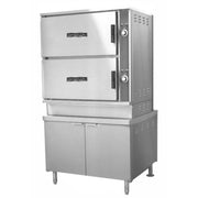 Crown Steam SCX-16 2-Compartment Steam Coil Convection Cooker w/ 36" Cabinet Base