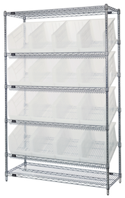 Quantum WRSL6-74-1848-260CL Shelving Unit, Wire