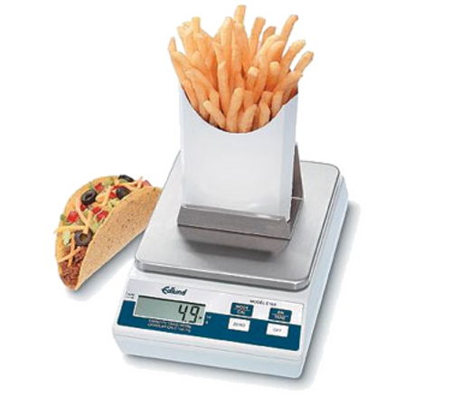 Edlund E-160 FF 160 oz. x 1 oz. Digital Portion Scale w/ French Fry Platform