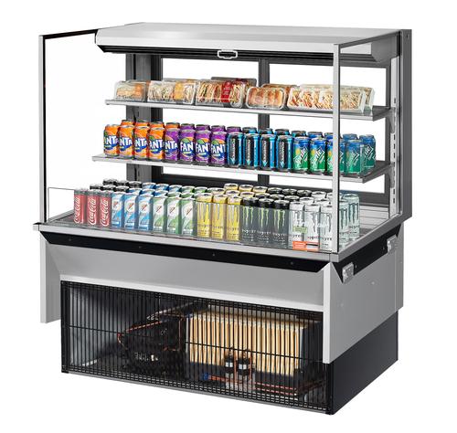 Turbo Air TOM-48L-UFD-W(B)-3SI-N Refrigerated Display Case