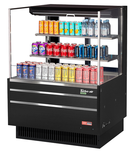 Turbo Air TOM-36L-UFD-W(B)-3S-N Open Air Merchandiser