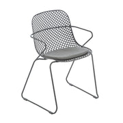 Grosfillex US137713 Ramatuelle '73 Outdoor Armchair | Gris Pavement
