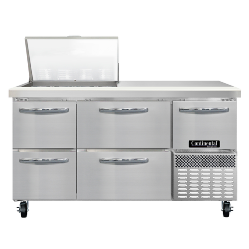 Continental Refrigerator RA60N12M-D Refrigerated Counter, Mega Top Sandwich / Salad Unit