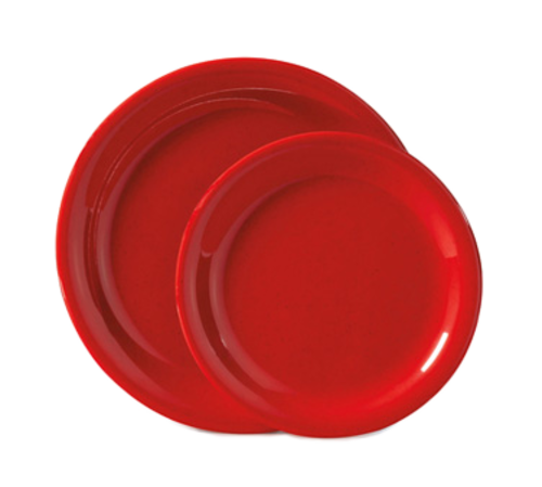 G.E.T. NP-7-RSP Red Sensation 7-1/4" Red Melamine Plate | Case of 48