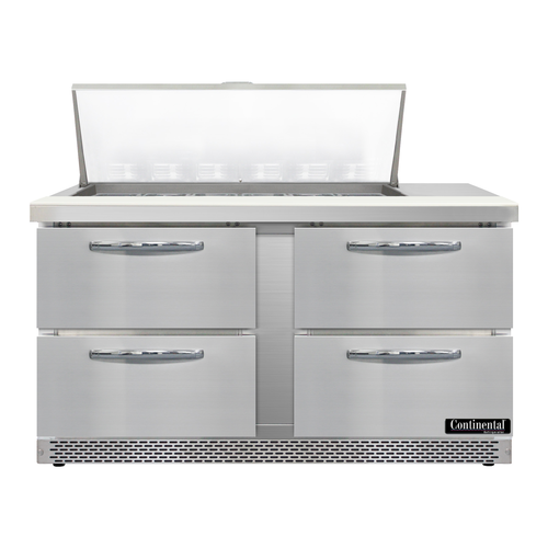 Continental Refrigerator D60N18M-FB-D Refrigerated Counter, Mega Top Sandwich / Salad Unit