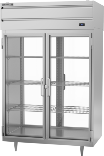 Beverage Air PRD2HC-1BG 52" 4-Glass Door Pass Thru Refrigerator | 48.33 Cu. Ft.