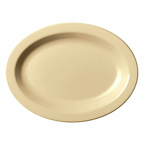 Cambro 120CWP Camwear Narrow Rim Oval Platter | 12" x 9"
