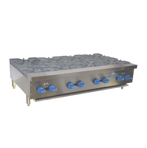 Comstock-Castle FHP48 48" 8-Burner Countertop Gas Hot Plate | 216,000 BTU