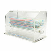 Winco ACSD-712 Acrylic Straw Dispenser