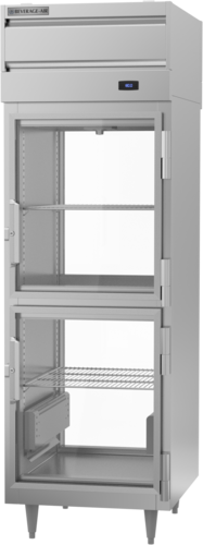 Beverage Air PH1-1BHG-PT 4 Glass Half Door Pass Thru Heated Cabinet | 21.5 Cu. Ft.