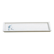 Thunder Group 0900BB Blue Bamboo 13 1/2" X 4 1/2" Sandwich Tray | Case of 12