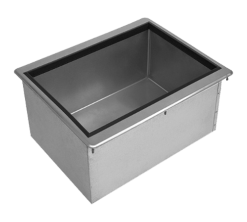 Advance Tabco D-24-IBL-X 21" x 18" Stainless Steel Drop-In Ice Bin | 50 lbs. Ice