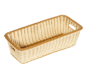 G.E.T. 23" x 11" Two-Tone Designer Polyweave Rectangular Basket | Model No. WB-1519-TT