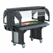 Cambro VBRL5 Versa 69” Low Height Cold Food Mobile Serving Buffet | 4 Pan
