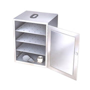 Lakeside 75112 3-Shelf Stainless Steel Heated Food Carrier Box | Solid Fuel