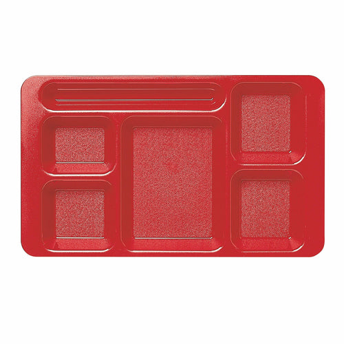 Cambro 1596CW Camwear 6 Compartment Eco-safe Tray | 9" x 15"