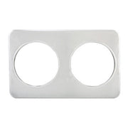 Winco ADP-808 Adapter Plate w/ Two 8-3/8" Openings