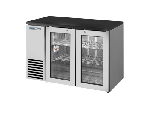 True Mfg. TBB24-48-2G-Z1-BST-B-1 Back Bar Cooler