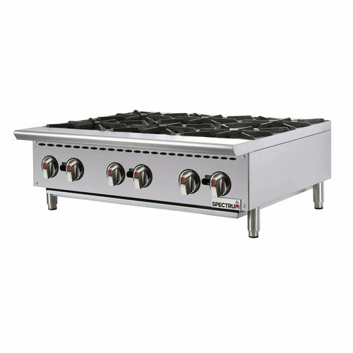 Winco NGHP-6 36" Countertop Gas Hot Plate | 150,000 BTU