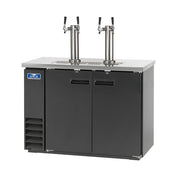 Arctic Air ADD48R-2 49" Black Steel 4 Tap Draft Beer Keg Cooler | 2 Keg