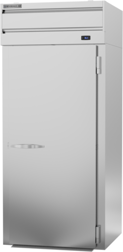 Beverage Air PRI1HC-1AS 36.5" Stainless Steel 1-Solid Door Roll-In Refrigerator | 34.86 Cu. Ft.