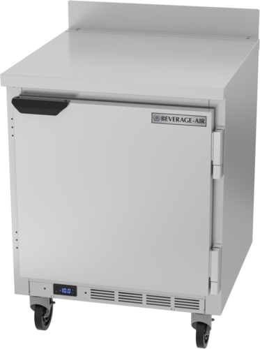 Beverage Air WTF27HC 27" Shallow Depth Worktop Freezer w/ 4" Removable Backsplash | 5.24 Cu. Ft.